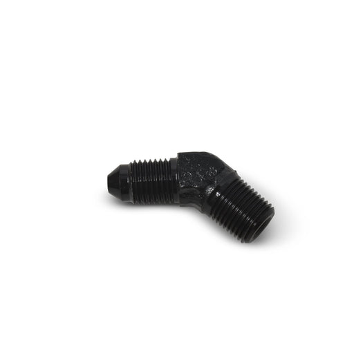 3AN X 1/8" NPT Pipe Male 45 Degree Brake Adapter Fitting With Black Finish RUSSELL Autoparts