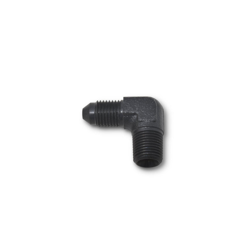 3AN X 1/8" NPT Pipe Male 90 Degree Brake Adapter Fitting With Black Finish RUSSELL Autoparts