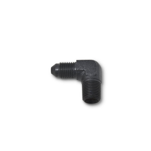 3AN X 1/8" NPT Pipe Male 90 Degree Brake Adapter Fitting With Black Finish RUSSELL Autoparts