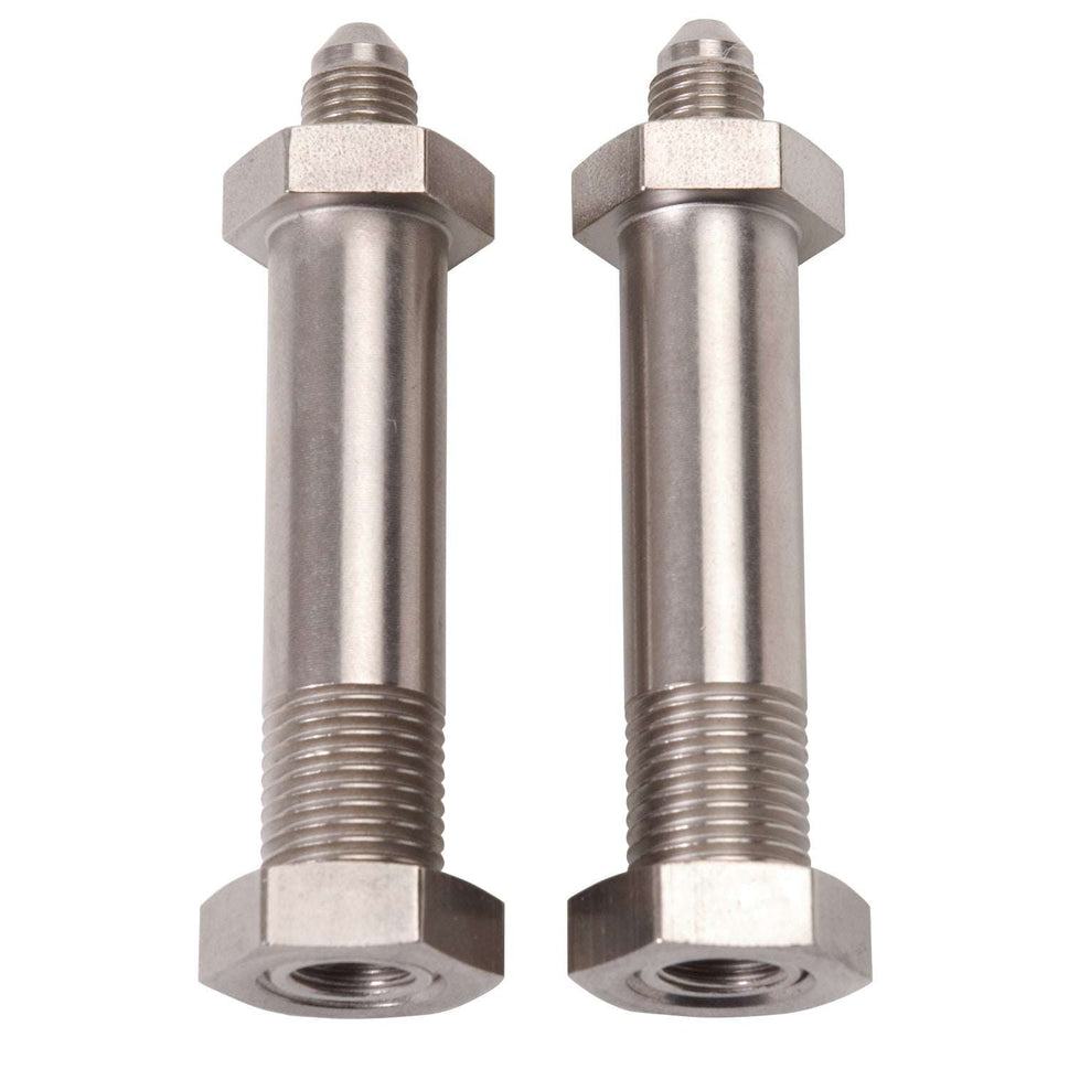 3AN X 1/8" NPT Thru The Frame Fittings In 2" Length - Pair