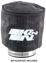 K&N Black Drycharger Round Straight Air Filter Wrap 4.5in ID x 4in H K&N Engineering Pre-Filters
