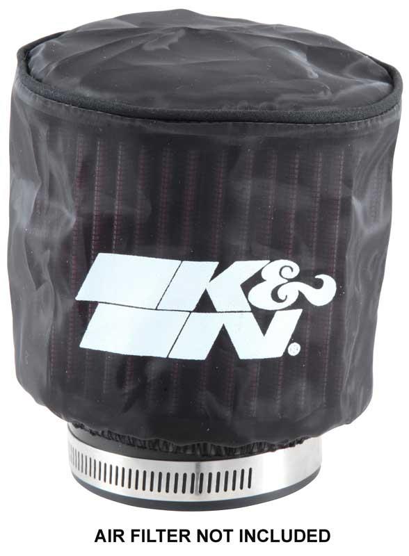 K&N Black Drycharger Round Straight Air Filter Wrap 4.5in ID x 4in H K&N Engineering Pre-Filters