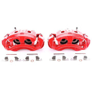 Power Stop 00-05 Ford Excursion Rear Red Calipers w/Brackets - Pair PowerStop Brake Calipers - Perf