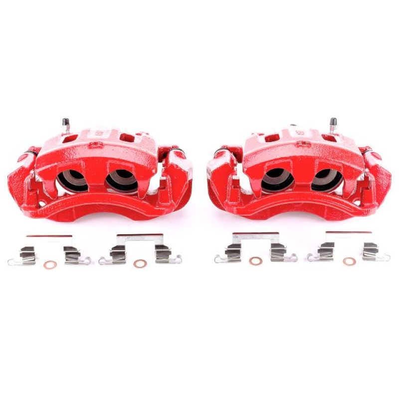 Power Stop 00-05 Ford Excursion Rear Red Calipers w/Brackets - Pair PowerStop Brake Calipers - Perf