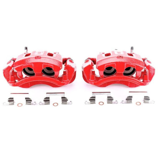 Power Stop 00-05 Ford Excursion Rear Red Calipers w/Brackets - Pair PowerStop Brake Calipers - Perf