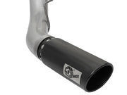 aFe ATLAS 5in DPF-Back Alum Steel Exhaust System w/Black Tip 2017 Ford Diesel Trucks V8-6.7L (td) aFe DPF Back