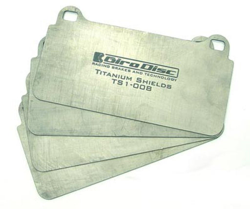 GiroDisc Porsche 911 Carrera (996/997.1) Rear Titanium Pad Shields GiroDisc Brake Hardware