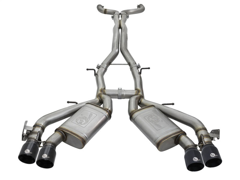 aFe MACHForce XP 3in 304 SS Cat-Back Dual Exhaust w/ Black Tips 16-17 Chevy Camaro SS V8-6.2L aFe Catback