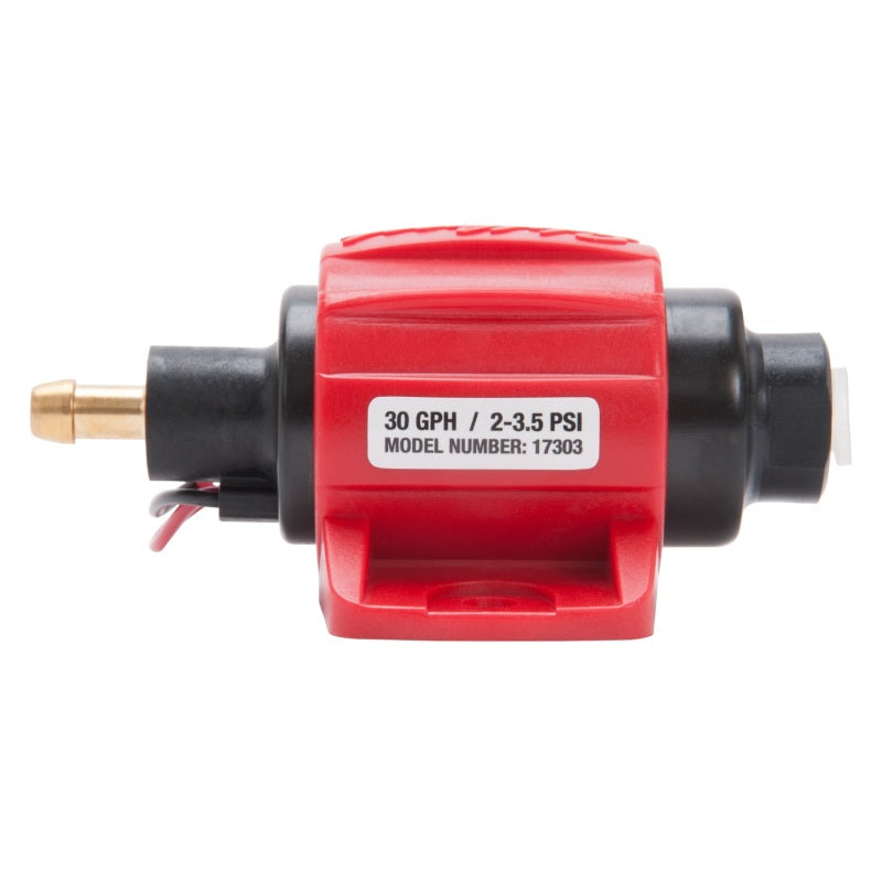 Edelbrock Fuel Pump Low Pressure 12V 30 GPH Gasoline Only Edelbrock Fuel Pumps