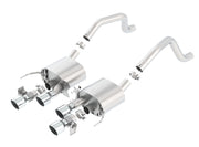 Borla 15 Chevy Corvette C7 ZO6 6.2L w/o AFM w/ NPP ATAK Quad RD RL IC Tips Center Rear Exit Exhaust Borla Catback