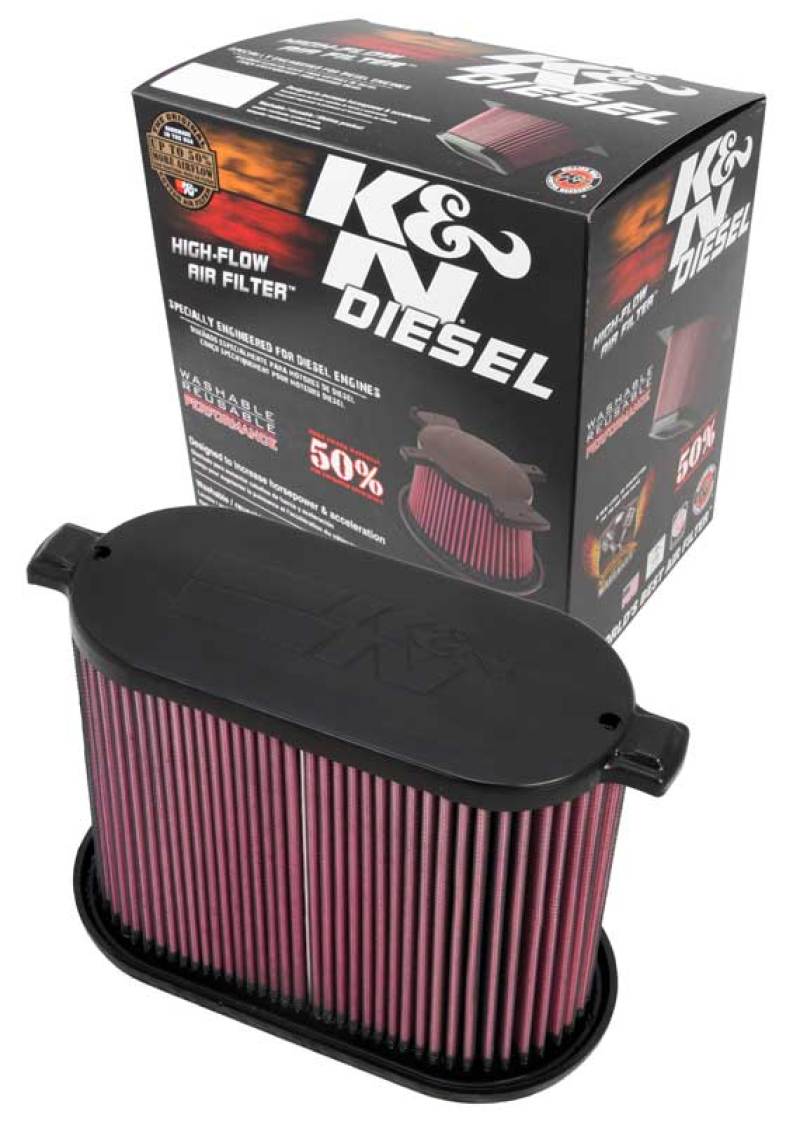 K&N 08-10 Ford F250 Super Duty 6.4L Drop In Air Filter K&N Engineering Air Filters - Drop In