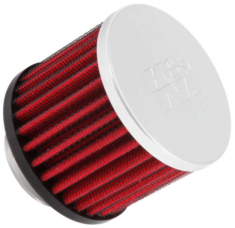 K&N 1.375 inch ID 3 inch OD 2.5 inch H Clamp On Crankcase Vent Filter K&N Engineering Air Filters - Universal Fit