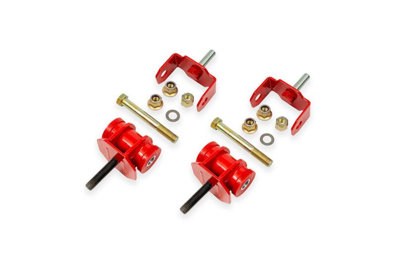 BMR 97-04 Chevrolet C5 Corvette (Inc. Z06) Polyurethane Motor Mount Kit - Red BMR Suspension Engine Mounts