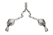 Corsa 24+ Ford Mustang GT Conv. Xtreme CatBack Ex. Sys. 3.0in Dual Rear Exit w/4.5in Pro Series Tip CORSA Performance Catback