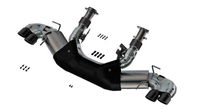 Borla 20-23 Chevy Corvette 6.2L V8 AT w/o NPP 3in ATAK Catback Exhaust - Black Chrome Tips Borla Catback