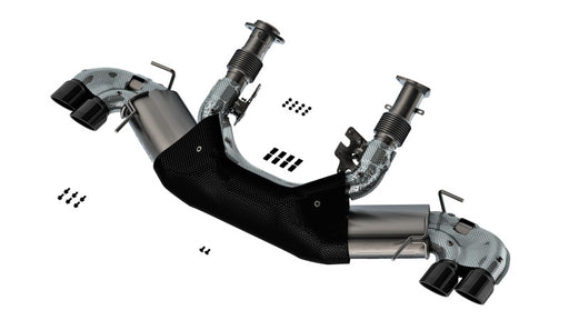 Borla 20-23 Chevy Corvette 6.2L V8 AT w/o NPP 3in ATAK Catback Exhaust - Black Chrome Tips Borla Catback