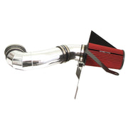 Spectre 05-09 Ford Mustang GT V8-4.6L F/I Air Intake Kit - Polished w/Red Filter Spectre Cold Air Intakes