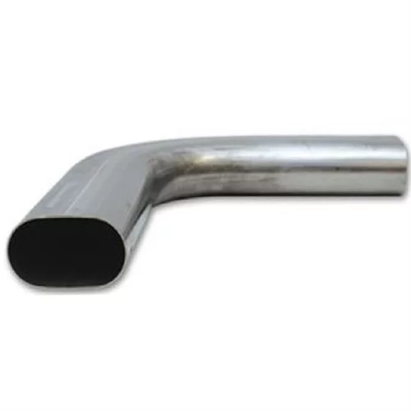 Granatelli 3in Oval Stainless Steel Horizontal 90 Deg Bend 4.5in Bend Radius Tubing Granatelli Motor Sports Steel Tubing