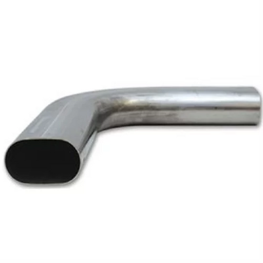 Granatelli 3in Oval Stainless Steel Horizontal 90 Deg Bend 4.5in Bend Radius Tubing Granatelli Motor Sports Steel Tubing