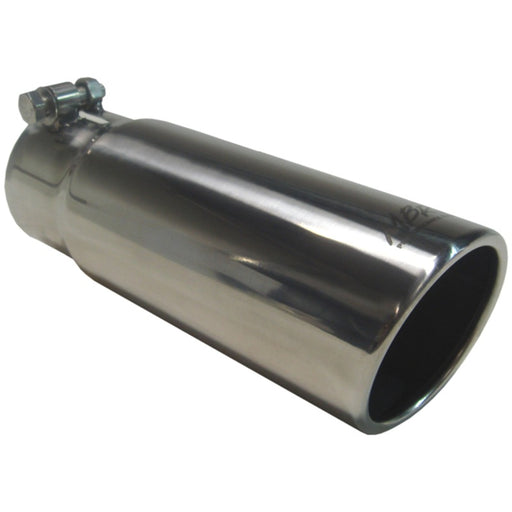 MBRP Universal Tip 3in O.D. Angled Rolled End 3 inlet 10 length MBRP Steel Tubing