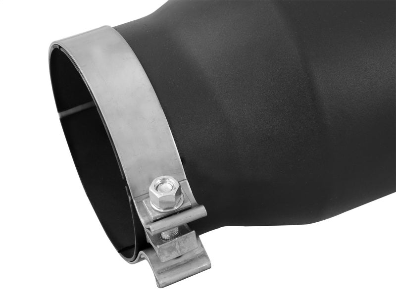 aFe POWER MACH Force-Xp 5in 304 Stainless Steel Exhaust Tip 5In x 7Out x15Lin Bolt-On Right-Blk aFe Catback
