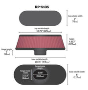 K&N Air Filter with Carbon Fiber Top and Base K&N Engineering Air Filters - Universal Fit