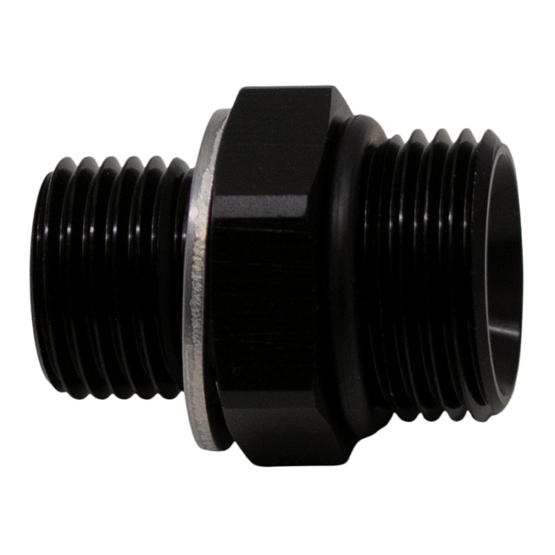 DeatschWerks 8AN ORB Male to M16 X 1.5 Metric Male (Incl O-Ring and Washer) - Anodized Matte Black DeatschWerks Fittings