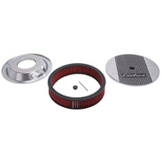 Edelbrock Air Cleaner Elite II 14In Diameter w/ 3In Element Standard Height Polished Edelbrock Air Filters - Universal Fit
