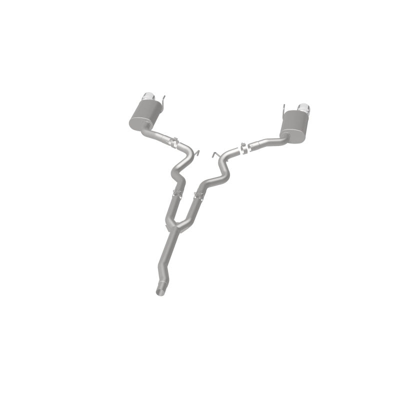 MagnaFlow Cat Back, SS, 2.5in, Street, Dual Split Polished 4.5in Tips 2015 Ford Mustang Ecoboost Magnaflow Catback
