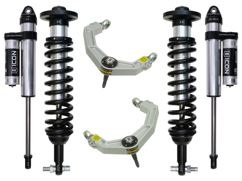 ICON 2015+ Ford F-150 2WD 0-3in Stage 3 Suspension System w/Billet Uca ICON Coilovers