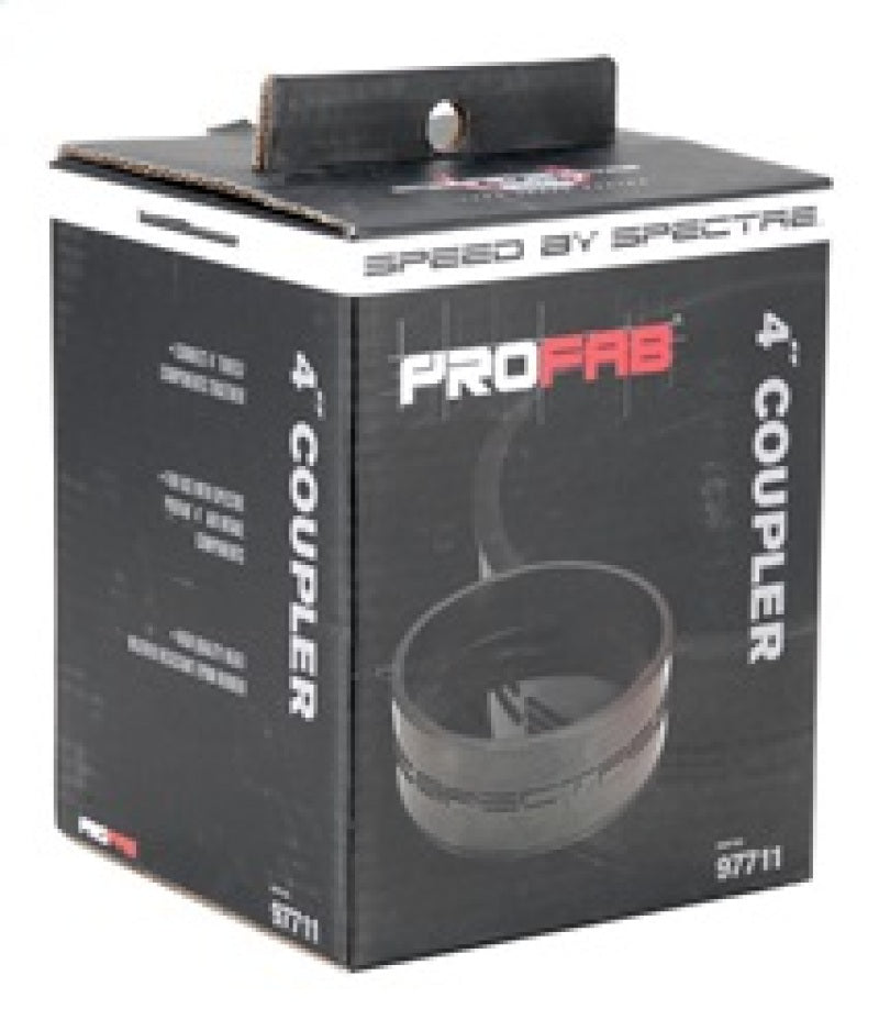 Spectre Coupler 4in. ID - Black Spectre Silicone Couplers & Hoses