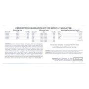 Edelbrock Calibration Kit for 1905 / 1906 Edelbrock Carburetor Rebuild Components