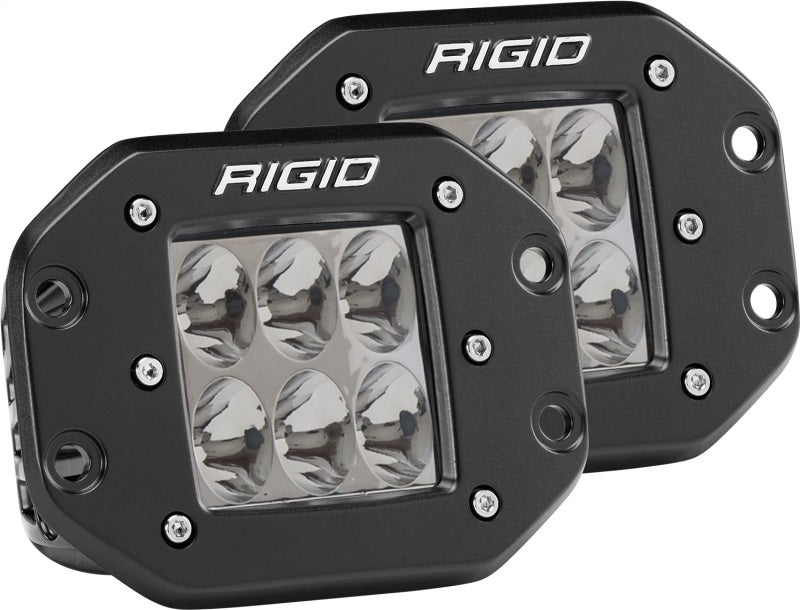 Rigid Industries D2 - Flush Mount - Driving Pair Rigid Industries Light Bars & Cubes