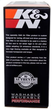 K&N X-Stream Top Assembly 5.125in Flange ID / 14inx3.75in H / 1.25in Drop B K&N Engineering Air Filters - Universal Fit