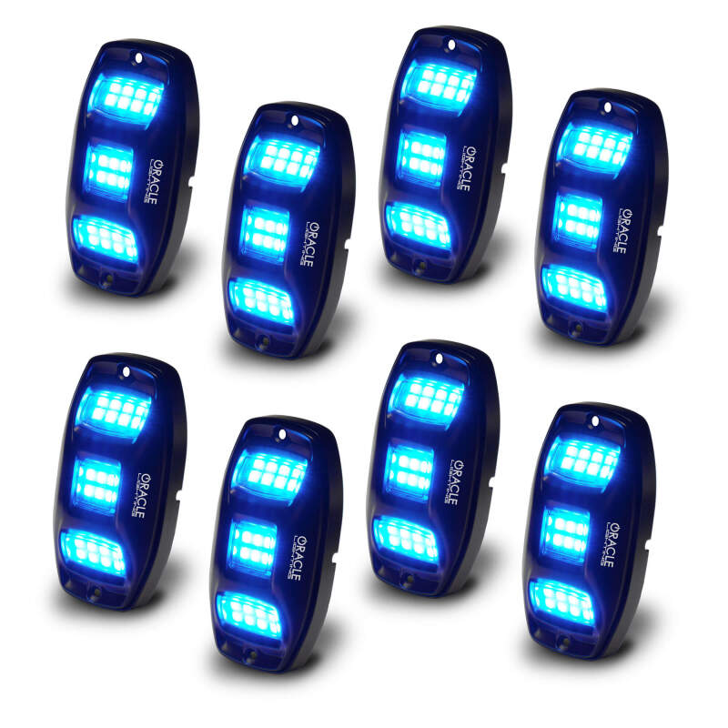 Oracle Underbody RGB+W Wheel Well Rock Light Kit - 8 PCS - ColorSHIFT ORACLE Lighting Light Bars & Cubes