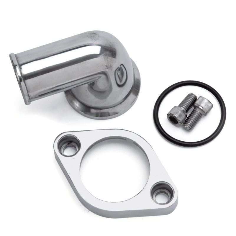Edelbrock Waterneck SBC/BBC 90-Degree Two-Piece Cast Swivel Polished Edelbrock Hardware Kits - Other