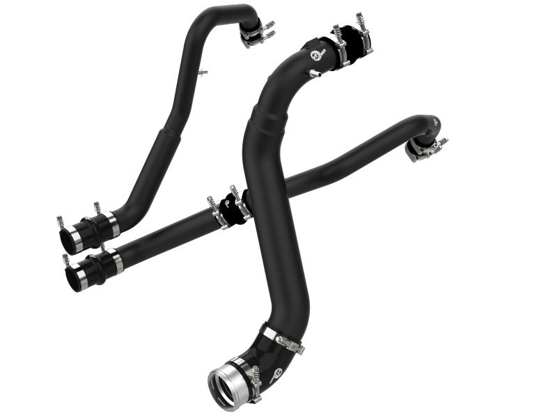 aFe Bladerunner Intercoolers I/C Tubes Hot/Cold 2021+ Ford F-150 V6-2.7L (tt) - Black aFe Intercoolers