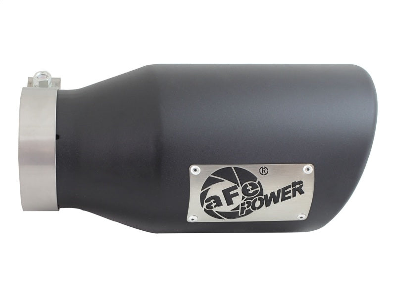 aFe Diesel Exhaust Tip Bolt On Black 4in Inlet x 6in Outlet x 12in aFe Catback