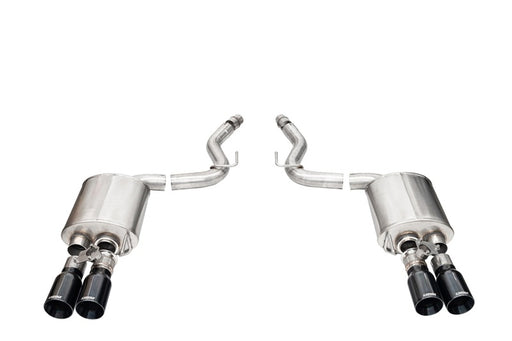 Corsa 2024-2025 Ford Mustang V8 5.0L 3in Axle-Back Exhaust System w/ Twin 4in Black Straight Tips CORSA Performance Axle Back