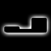 ORACLE Lighting Universal Illuminated LED Letter Badges - Matte Blk Surface Finish - J ORACLE Lighting Light Accessories and Wiring