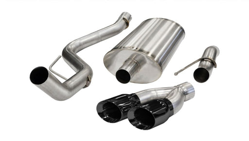 Corsa 2011-2014 Ford F-150 Raptor 6.2L V8 Black Sport Cat-Back Exhaust CORSA Performance Catback