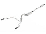 Borla 15-17 Ford F-150 2.7L/ 3.5L EcoBoost/ 5.0L V8 Rear Exit S-Type Catback Exhaust Black Chrome Borla Catback