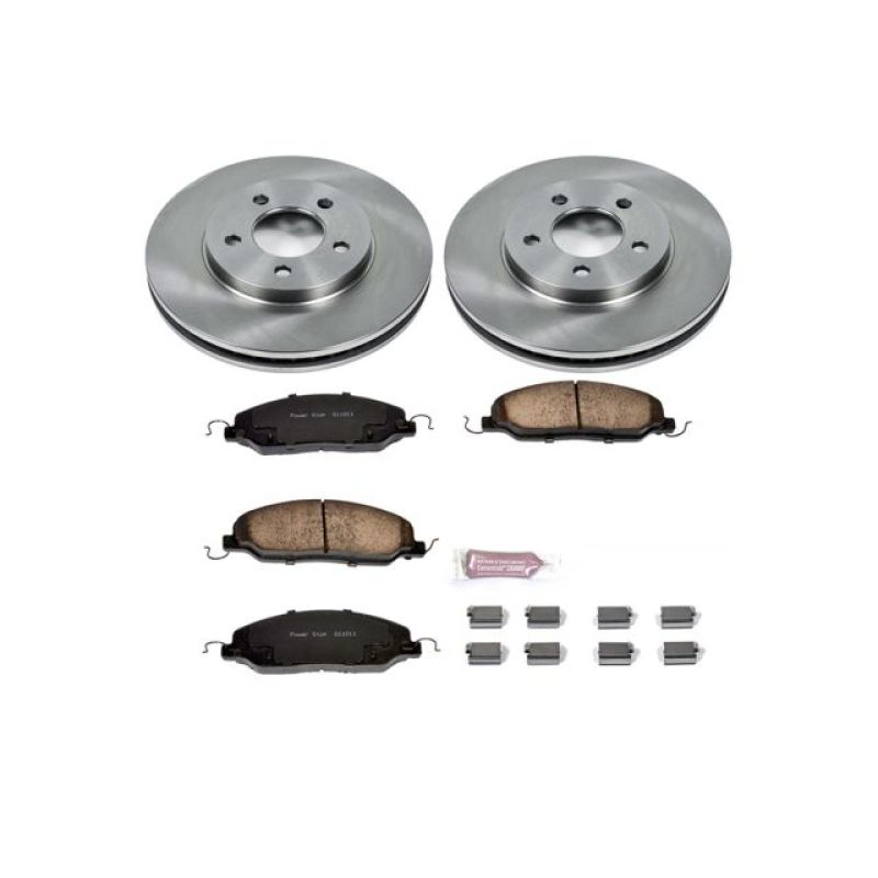 Power Stop 05-10 Ford Mustang Front Autospecialty Brake Kit PowerStop Brake Kits - OE