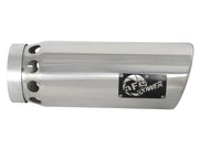aFe MACHForce XP Cat-Back SS-304 5in Intercooled Exh Tip 5in In x 6in Outx16inL Bolt-On Right (Pol) aFe Tips