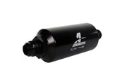 Aeromotive In-Line Filter - AN -10 size Male - 10 Micron Microglass Element - Bright-Dip Black Aeromotive Fuel Filters
