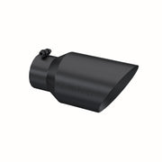 MBRP Universal Tip 6 O.D. Dual Wall Angled 4 inlet 12 length - Black Finish MBRP Tips