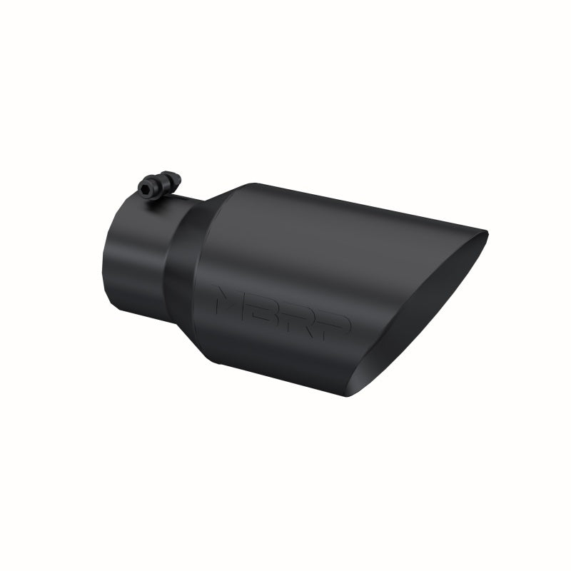 MBRP Universal Tip 6 O.D. Dual Wall Angled 4 inlet 12 length - Black Finish MBRP Tips