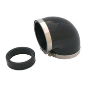 Spectre Coupler Elbow Reducer 3in. / 90 Degree w/2.5in. Insert (PVC) - Black Spectre Silicone Couplers & Hoses