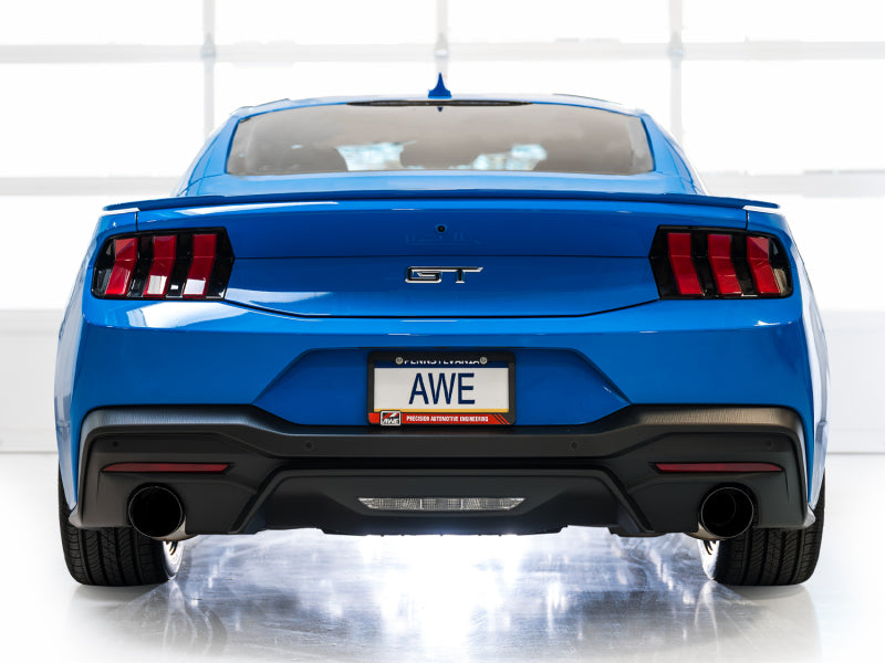 AWE 2024 Ford Mustang GT Fastback S650 RWD Track Edition Catback Exhaust w/ Dual Diamond Black Tips AWE Tuning Catback