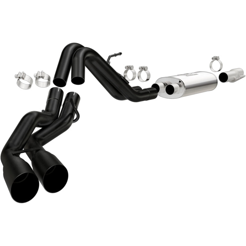 MagnaFlow SYS Cat-Back 10-14 Ford Raptor 6.2L V8 2.5/3in Black Dual Same Side Exit Rear 3.5 Tips Magnaflow Catback